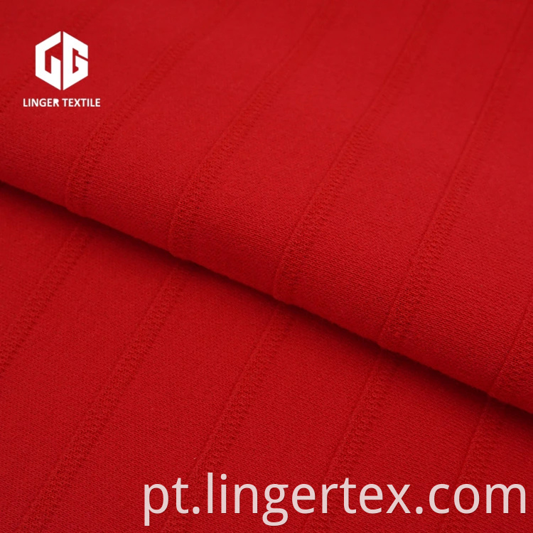Atacado CVC Jacquard Interlock Fabric 60% Cotton 40% Polyester